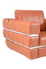 Modern Genuine Italian Leather Upholstered Loveseat / 904-CAMEL-L