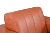 Modern Genuine Italian Leather Upholstered Loveseat / 904-CAMEL-L