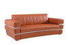 Modern Genuine Italian Leather Upholstered Sofa / 904-CAMEL-S
