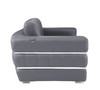 Modern Genuine Italian Leather Upholstered Sofa Set / 904-DK_GRAY