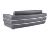 Modern Genuine Italian Leather Upholstered Sofa Set / 904-DK_GRAY