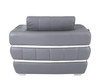 Modern Genuine Italian Leather Upholstered Sofa Set / 904-DK_GRAY