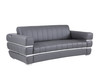 Modern Genuine Italian Leather Upholstered Sofa Set / 904-DK_GRAY