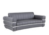 Modern Genuine Italian Leather Upholstered Sofa / 904-DK_GRAY-S