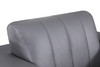 Modern Genuine Italian Leather Upholstered Sofa / 904-DK_GRAY-S