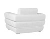 Modern Genuine Italian Leather Upholstered Sofa Set / 904-WHITE