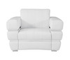 Modern Genuine Italian Leather Upholstered Sofa Set / 904-WHITE