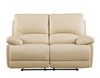 Transitional Leather Air Sofa Set / 9345-BEIGE