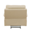 41" Leather Air Upholstered Recliner Chair / 9345-BEIGE-CH