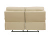 Transitional Leather Air Sofa and Loveseat / 9345-BEIGE-2PC