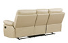 Transitional Leather Air Sofa and Loveseat / 9345-BEIGE-2PC
