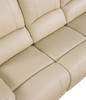 65" Transitional Leather Air Loveseat / 9345-BEIGE-L