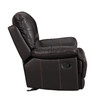 Transitional Leather Air Sofa and Loveseat / 9345-BROWN-2PC