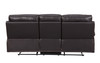 Transitional Leather Air Sofa and Loveseat / 9345-BROWN-2PC