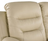 Modern Contemporary Leather Console Loveseat / 9392-BEIGE-CL