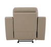 Modern Leather Air Upholstered Chair / 9408-BEIGE-CH