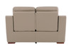 Modern Leather Air Upholstered Loveseat / 9408-BEIGE-L