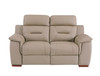 Modern Leather Air Upholstered Loveseat / 9408-BEIGE-L