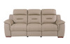 90" Modern Leather Air Upholstered Sofa / 9408-BEIGE-S