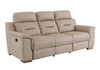 90" Modern Leather Air Upholstered Sofa / 9408-BEIGE-S