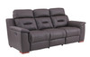 Modern Leather Air Upholstered Sofa Set / 9408-BROWN