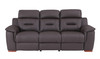 Modern Leather Upholstered Sofa & Loveseat Set / 9408-BROWN-2PC