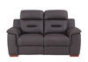 Modern Leather Upholstered Sofa & Loveseat Set / 9408-BROWN-2PC