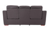 Modern Leather Upholstered Sofa & Loveseat Set / 9408-BROWN-2PC