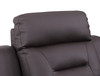 Modern Leather Upholstered Sofa & Loveseat Set / 9408-BROWN-2PC