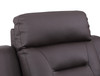 Modern Leather Air Upholstered Loveseat / 9408-BROWN-L