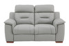 Modern Leather Air Upholstered Loveseat / 9408-GRAY-L