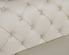 Modern Genuine Italian Leather Upholstered Loveseat / 970-BEIGE-L