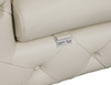 Modern Genuine Italian Leather Upholstered Sofa / 970-BEIGE-S