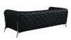 Modern Genuine Italian Leather Upholstered Sofa / 970-BLACK-S