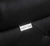 Modern Genuine Italian Leather Upholstered Sofa / 970-BLACK-S