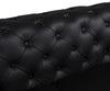 Modern Genuine Italian Leather Upholstered Sofa / 970-BLACK-S