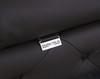 Modern Genuine Italian Leather Upholstered Loveseat / 970-BROWN-L