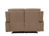 Transitional Microfiber Fabric Sofa Set / 9760-BEIGE