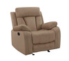 Transitional Microfiber Fabric Sofa Set / 9760-BEIGE