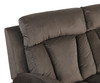 Transitional Microfiber Fabric Loveseat / 9760-BROWN-L