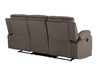 Transitional Microfiber Fabric Sofa / 9760-BROWN-S