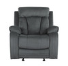 Transitional Microfiber Fabric Chair / 9760-GRAY-CH