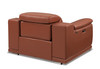 Genuine Leather Power Reclining Sofa Set / 9762-CAMEL