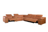 7-Piece 1 Console 3-Power Reclining Leather Sectional / 9762-CAMEL-3PWR-7PC