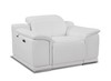 Genuine Leather Power Reclining Sofa Set / 9762-WHITE