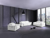 Genuine Leather Power Reclining Sofa Set / 9762-WHITE