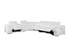 7-Piece 1 Console 3-Power Reclining Leather Sectional / 9762-WHITE-3PWR-7PC