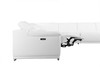 7-Piece 1 Console 3-Power Reclining Leather Sectional / 9762-WHITE-3PWR-7PC