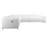7-Piece 1 Console 3-Power Reclining Leather Sectional / 9762-WHITE-3PWR-7PC