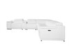 7-Piece 1 Console 3-Power Reclining Leather Sectional / 9762-WHITE-3PWR-7PC